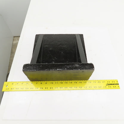 12-1/4x12-3/8 x5-1/4"H Webbed Cast Steel Angle Plate Set Up Fixture 1-1/2" Thick
