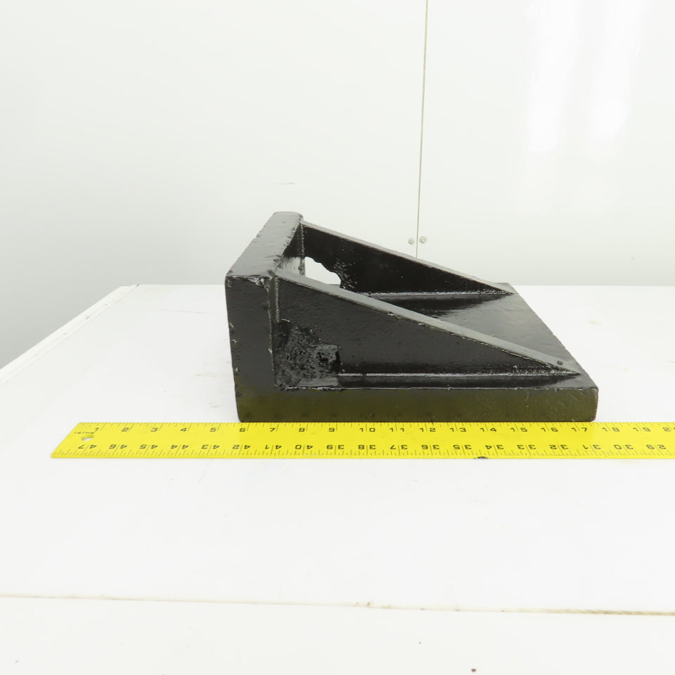 12-1/4x12-3/8 x5-1/4"H Webbed Cast Steel Angle Plate Set Up Fixture 1-1/2" Thick