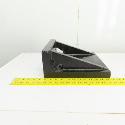 12-1/4x12-3/8 x5-1/4"H Webbed Cast Steel Angle Plate Set Up Fixture 1-1/2" Thick