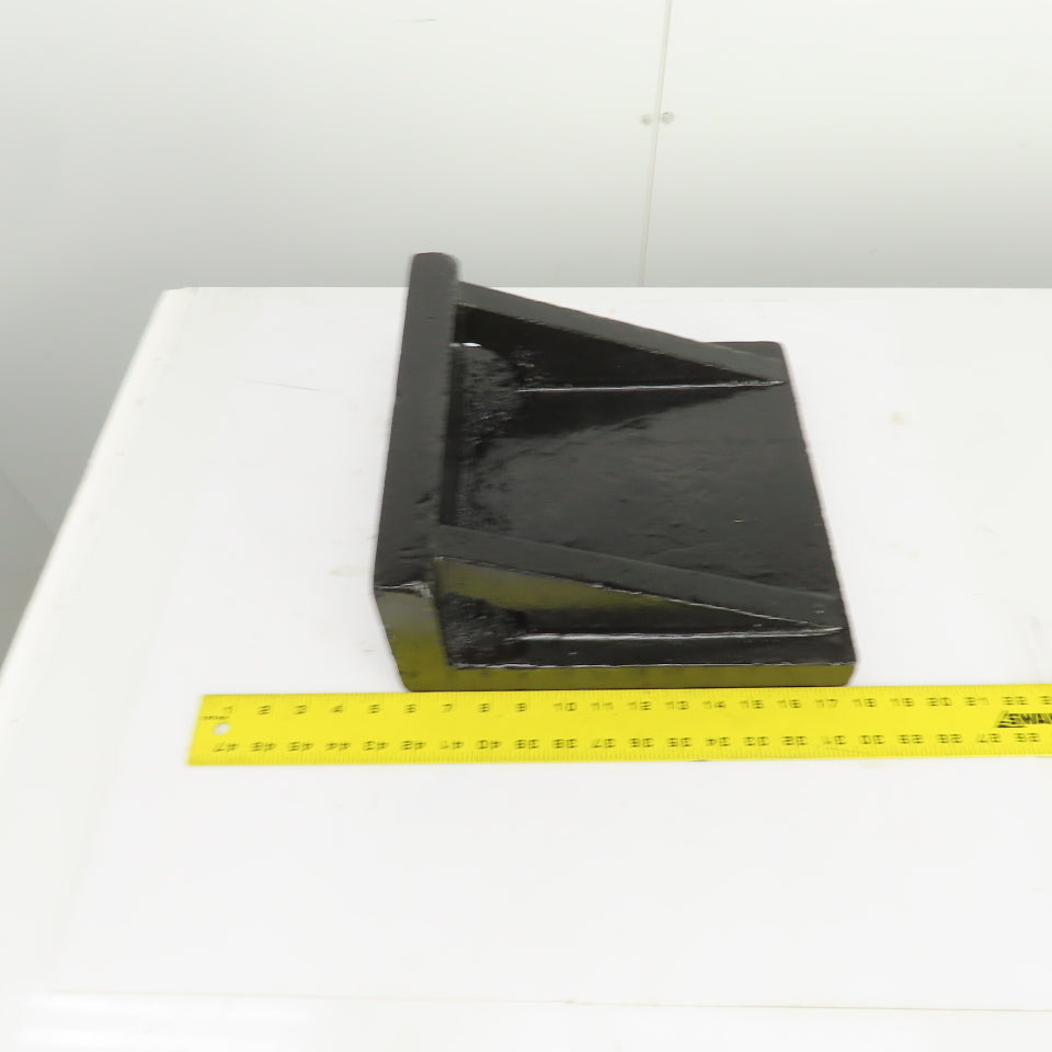 12-1/4x12-3/8 x5-1/4"H Webbed Cast Steel Angle Plate Set Up Fixture 1-1/2" Thick