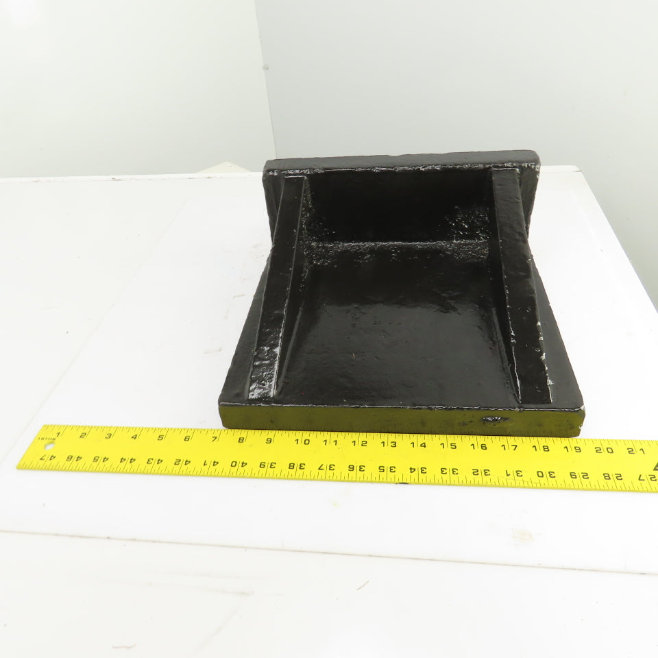 12-1/4x12-3/8 x5-1/4"H Webbed Cast Steel Angle Plate Set Up Fixture 1-1/2" Thick