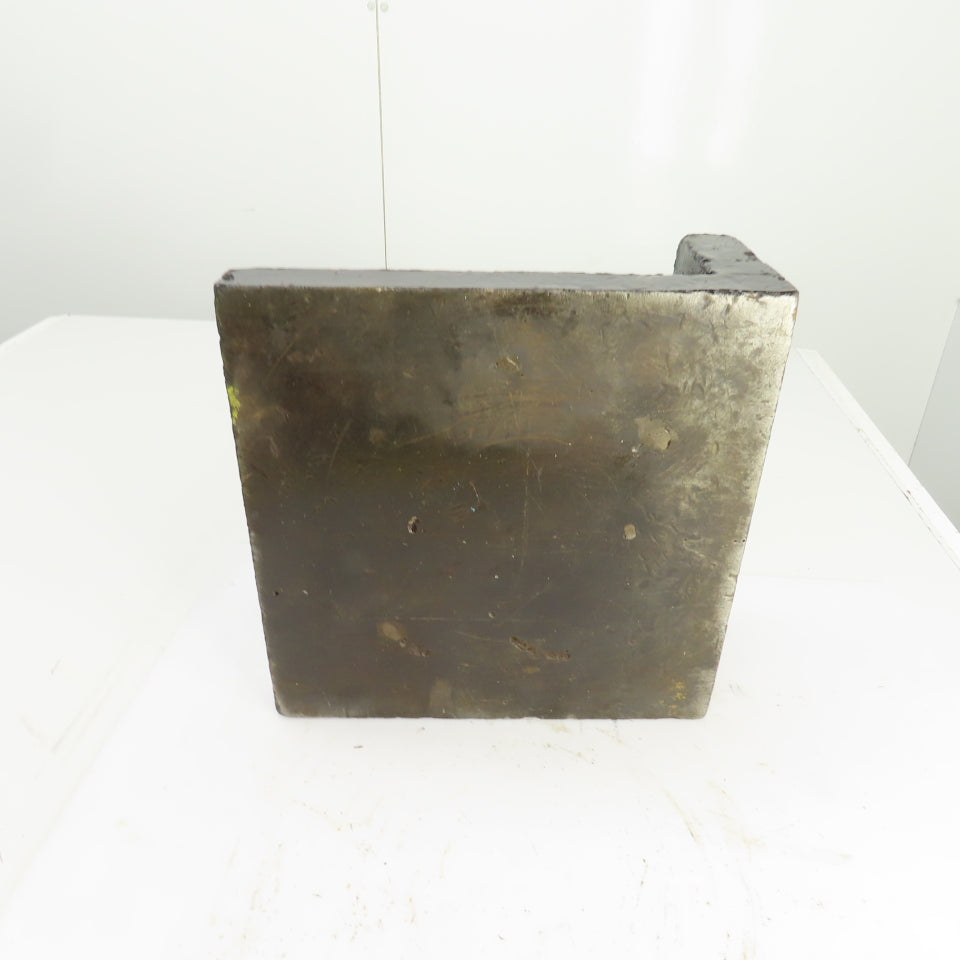 12-1/4x12-3/8 x5-1/4"H Webbed Cast Steel Angle Plate Set Up Fixture 1-1/2" Thick