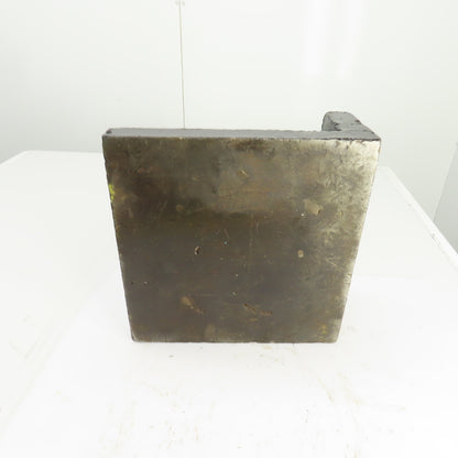 12-1/4x12-3/8 x5-1/4"H Webbed Cast Steel Angle Plate Set Up Fixture 1-1/2" Thick
