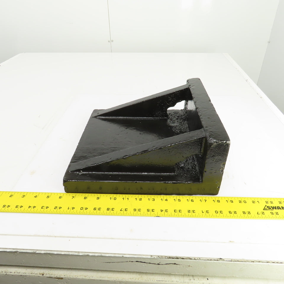 12-1/4x12-3/8 x5-1/4"H Webbed Cast Steel Angle Plate Set Up Fixture 1-1/2" Thick