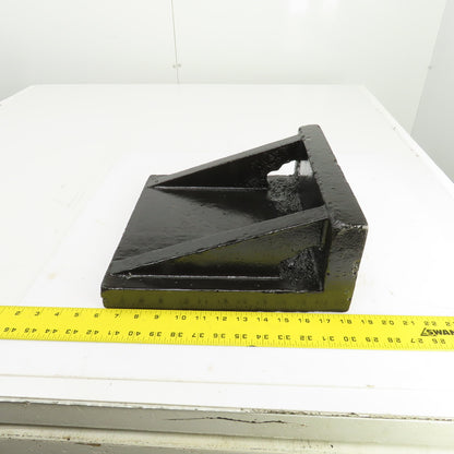 12-1/4x12-3/8 x5-1/4"H Webbed Cast Steel Angle Plate Set Up Fixture 1-1/2" Thick
