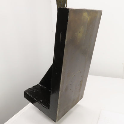 23-7/8x12x11-3/4" Tall Webbed Cast Steel Angle Plate Set Up Fixture 2-1/8" Thick