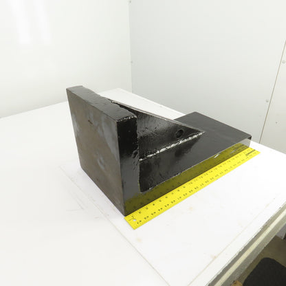 23-7/8x12x11-3/4" Tall Webbed Cast Steel Angle Plate Set Up Fixture 2-1/8" Thick