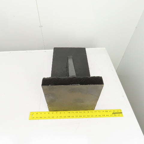 23-7/8x12x11-3/4" Tall Webbed Cast Steel Angle Plate Set Up Fixture 2-1/8" Thick