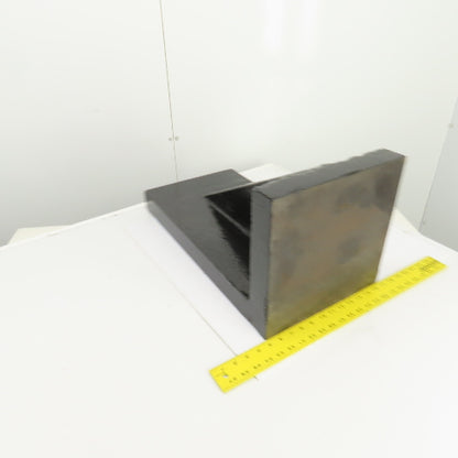 23-7/8x12x11-3/4" Tall Webbed Cast Steel Angle Plate Set Up Fixture 2-1/8" Thick
