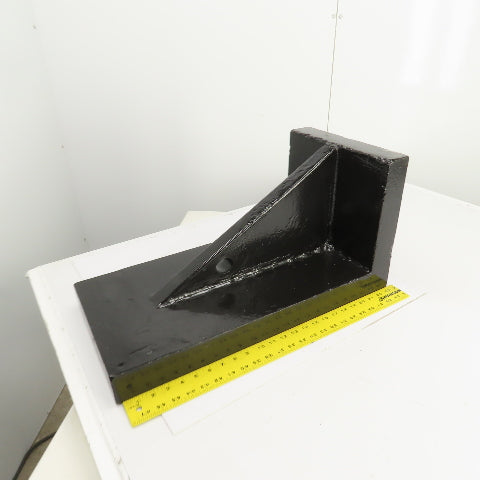 23-7/8x12x11-3/4" Tall Webbed Cast Steel Angle Plate Set Up Fixture 2-1/8" Thick