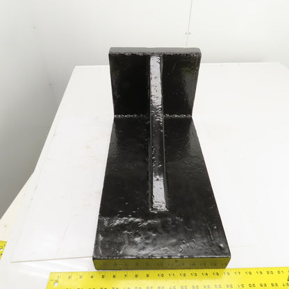 23-7/8x12x11-3/4" Tall Webbed Cast Steel Angle Plate Set Up Fixture 2-1/8" Thick