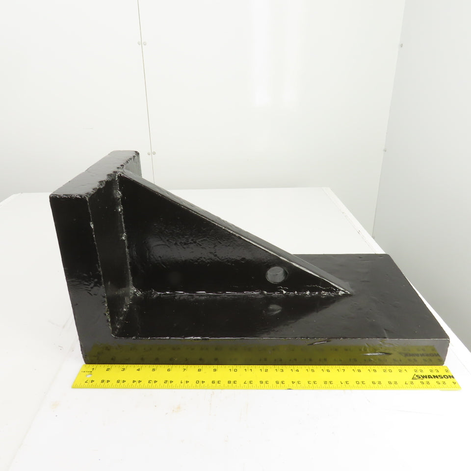23-7/8x12x11-3/4" Tall Webbed Cast Steel Angle Plate Set Up Fixture 2-1/8" Thick