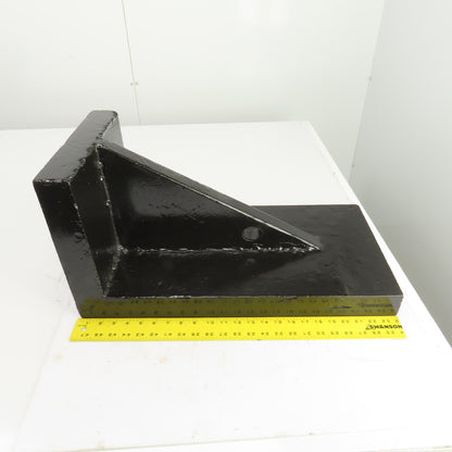 23-7/8x12x11-3/4" Tall Webbed Cast Steel Angle Plate Set Up Fixture 2-1/8" Thick