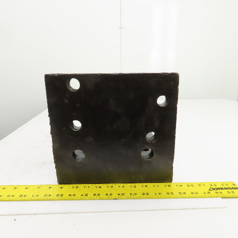 18x10-1/4x9-1/2" Tall Webbed Cast Steel Angle Plate Set Up Fixture 1-1/8" Thick