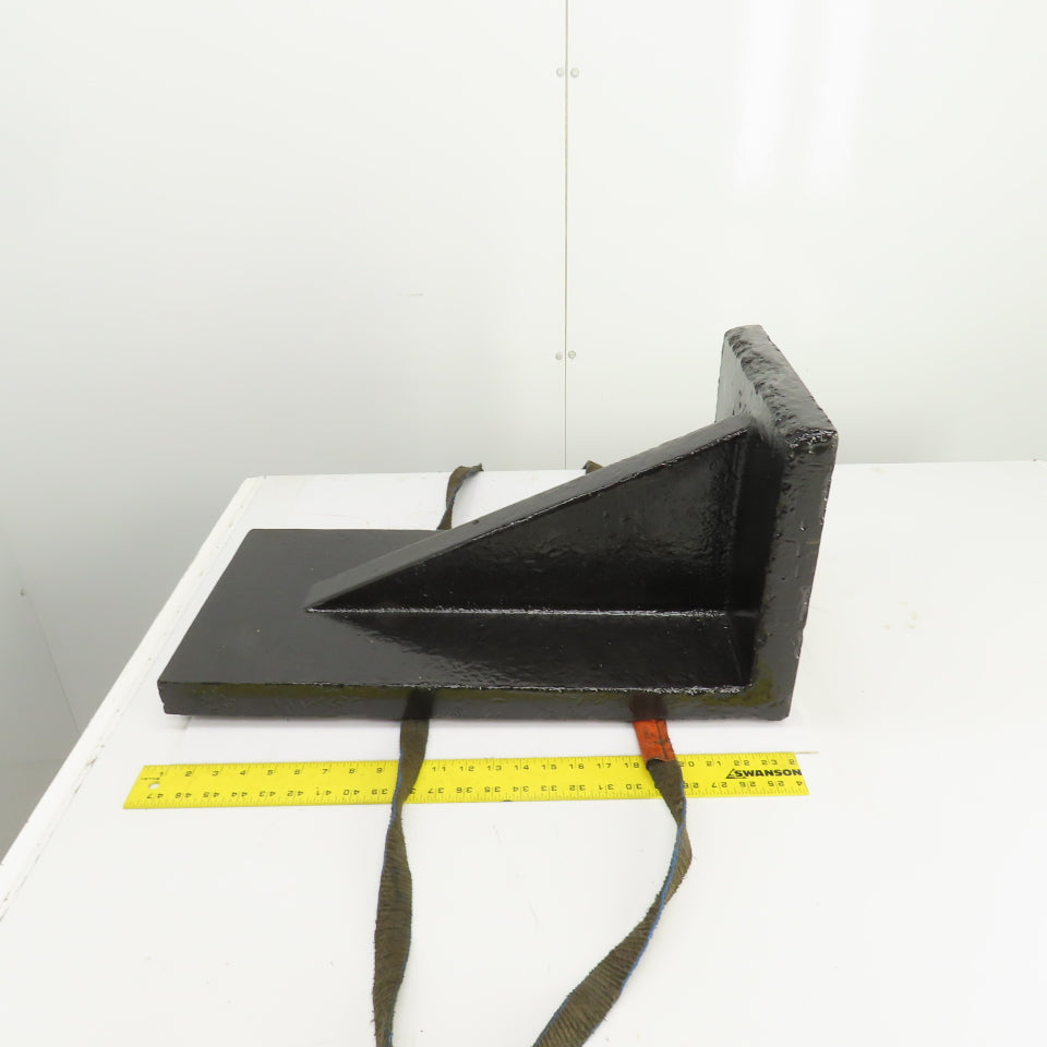 24" x 12" x 12" Tall Webbed Cast Steel Angle Plate Set Up Fixture 1-5/8" Thick