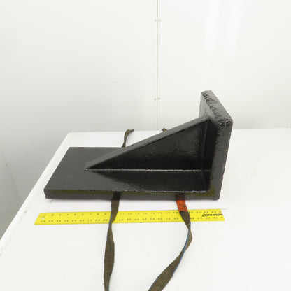 24" x 12" x 12" Tall Webbed Cast Steel Angle Plate Set Up Fixture 1-5/8" Thick