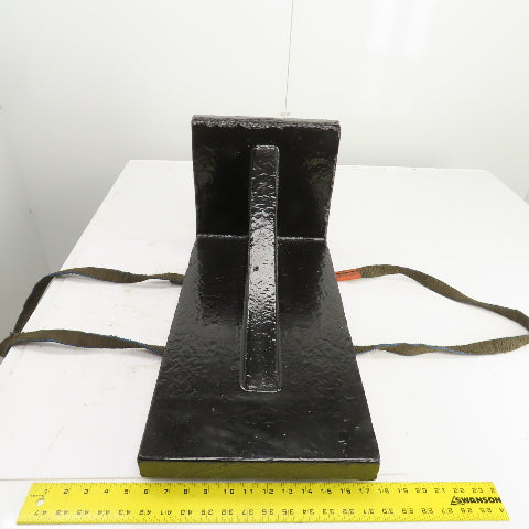 24" x 12" x 12" Tall Webbed Cast Steel Angle Plate Set Up Fixture 1-5/8" Thick
