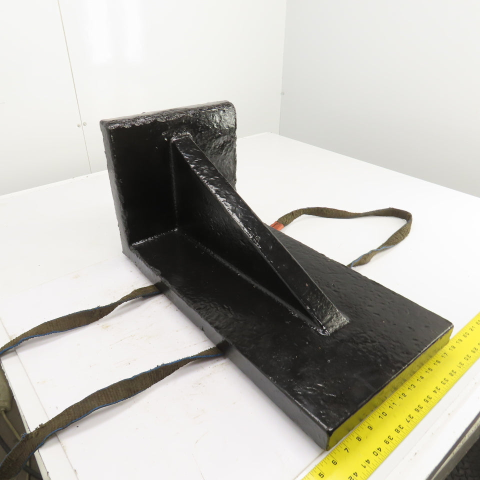 24" x 12" x 12" Tall Webbed Cast Steel Angle Plate Set Up Fixture 1-5/8" Thick