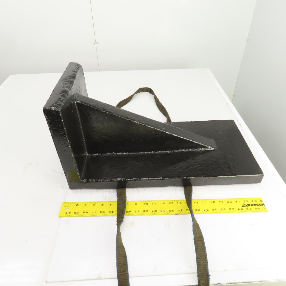 24" x 12" x 12" Tall Webbed Cast Steel Angle Plate Set Up Fixture 1-5/8" Thick