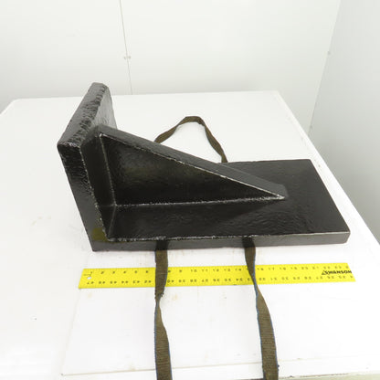 24" x 12" x 12" Tall Webbed Cast Steel Angle Plate Set Up Fixture 1-5/8" Thick