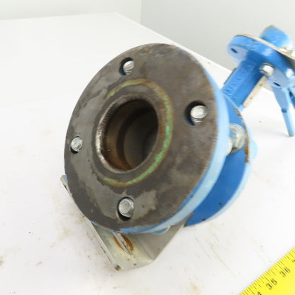 Bray Ser. 31H 2-1/2" Manual Butterfly Valve 250PSI 4-Bolt 7" Flange OD