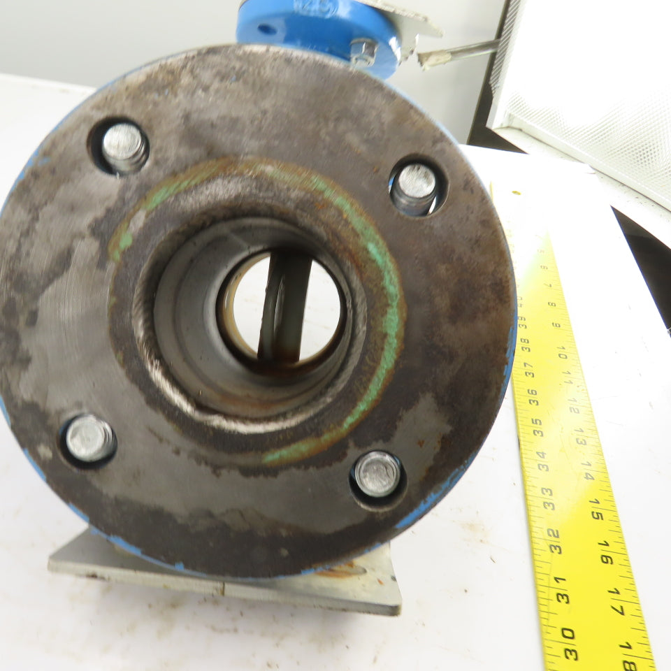 Bray Ser. 31H 2-1/2" Manual Butterfly Valve 250PSI 4-Bolt 7" Flange OD