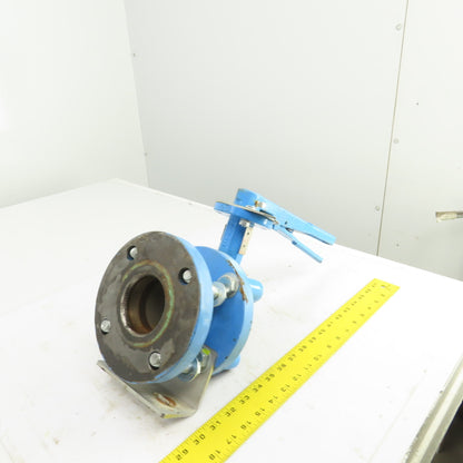 Bray Ser. 31H 2-1/2" Manual Butterfly Valve 250PSI 4-Bolt 7" Flange OD