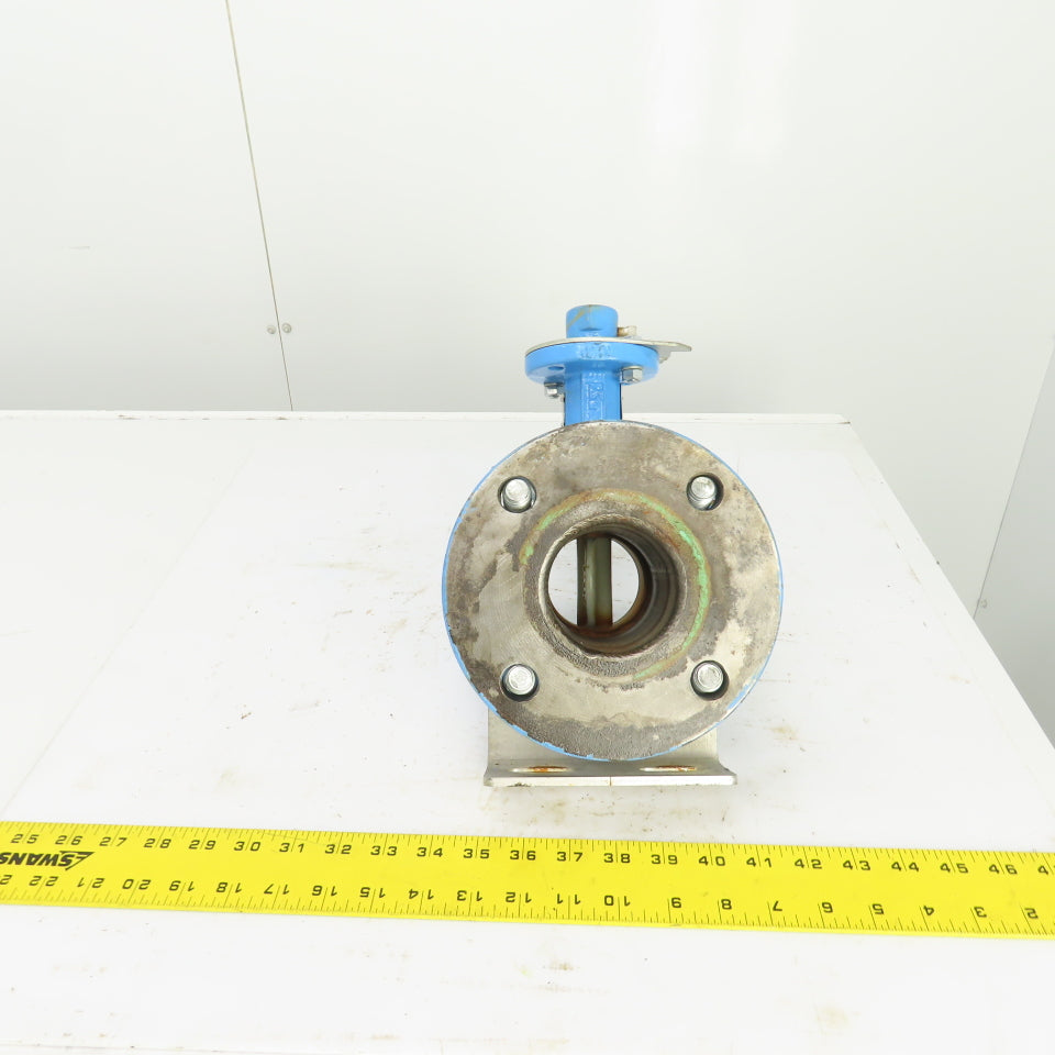 Bray Ser. 31H 2-1/2" Manual Butterfly Valve 250PSI 4-Bolt 7" Flange OD