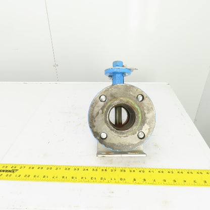 Bray Ser. 31H 2-1/2" Manual Butterfly Valve 250PSI 4-Bolt 7" Flange OD