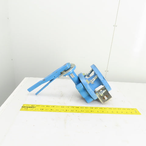 Bray Ser. 31H 2-1/2" Manual Butterfly Valve 250PSI 4-Bolt 7" Flange OD