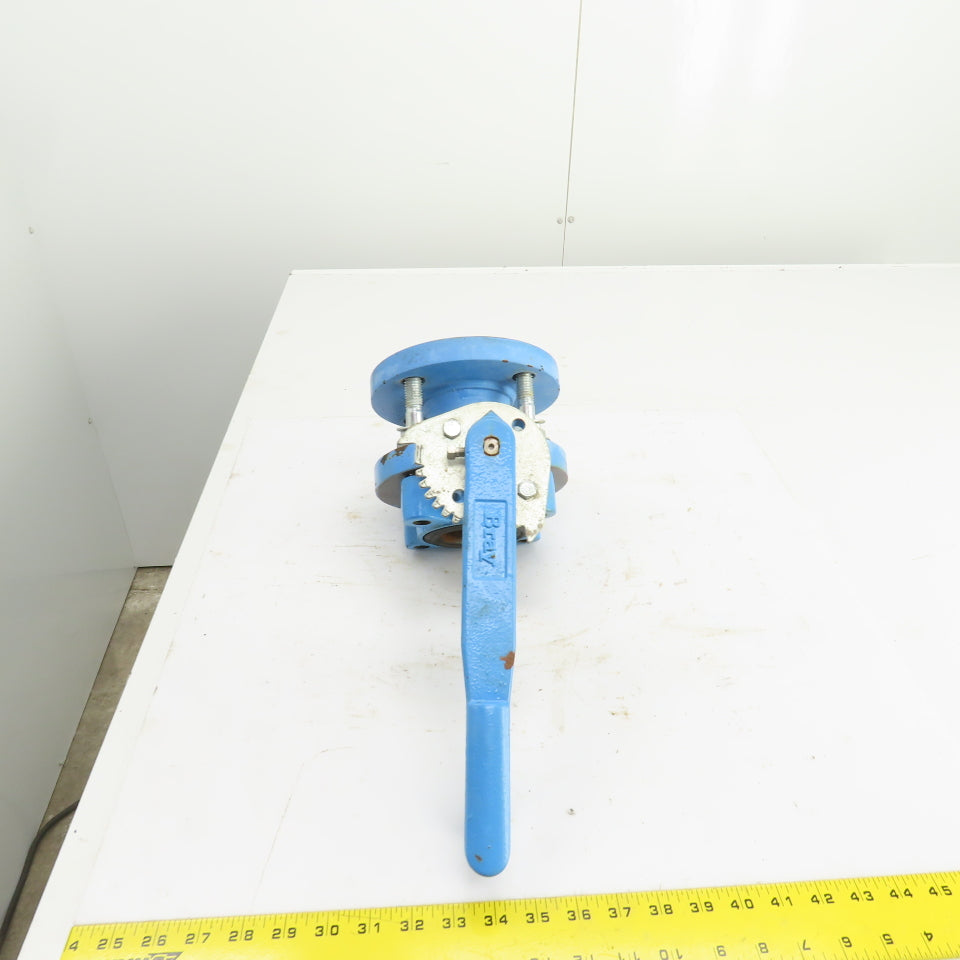 Bray Ser. 31H 2-1/2" Manual Butterfly Valve 250PSI 4-Bolt 7" Flange OD