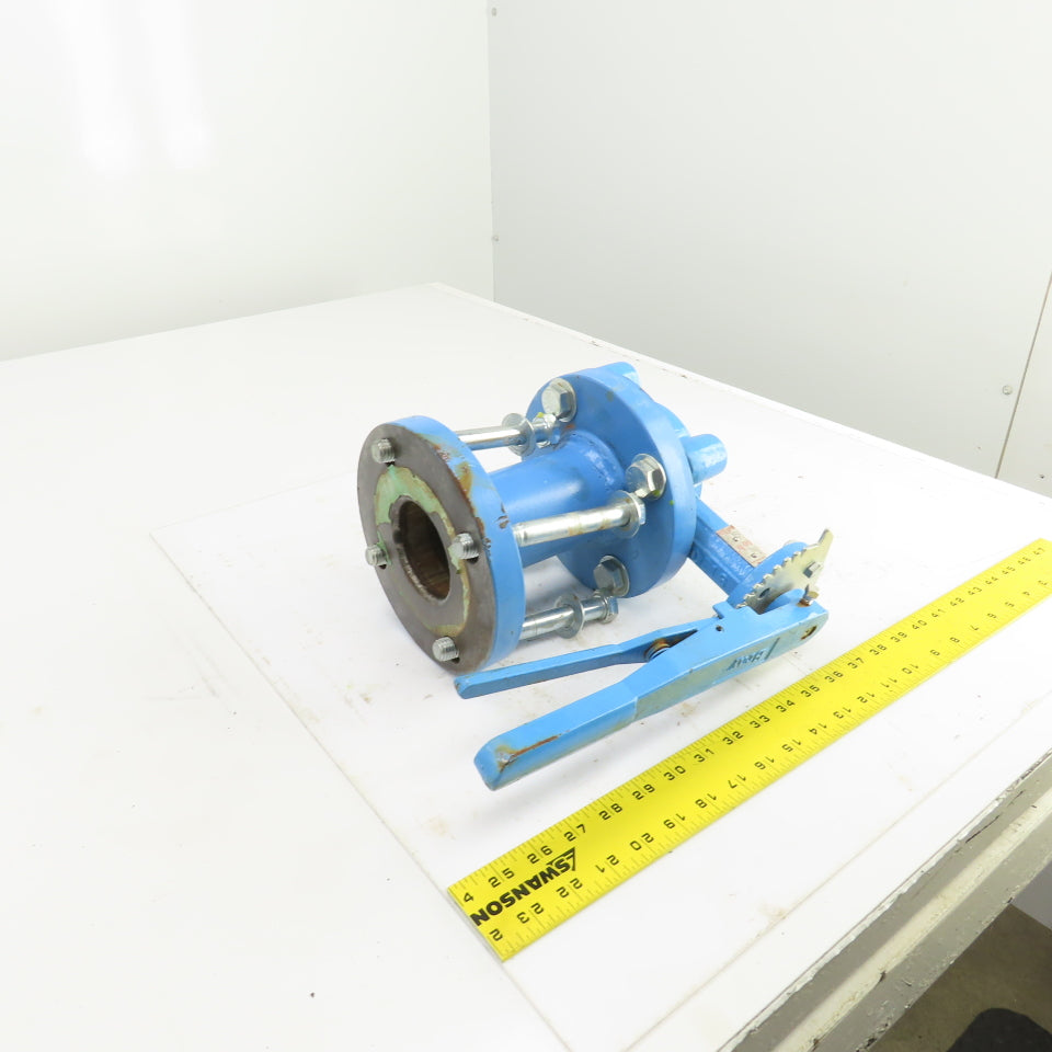 Bray Ser. 31H 2-1/2" Manual Butterfly Valve 250PSI 4-Bolt 7" Flange OD