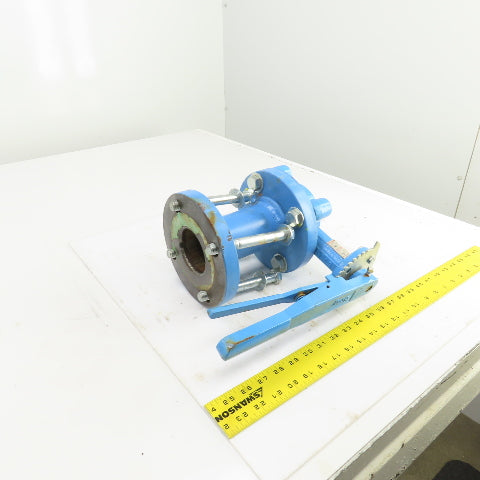 Bray Ser. 31H 2-1/2" Manual Butterfly Valve 250PSI 4-Bolt 7" Flange OD