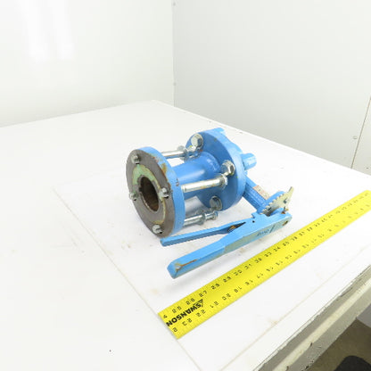 Bray Ser. 31H 2-1/2" Manual Butterfly Valve 250PSI 4-Bolt 7" Flange OD
