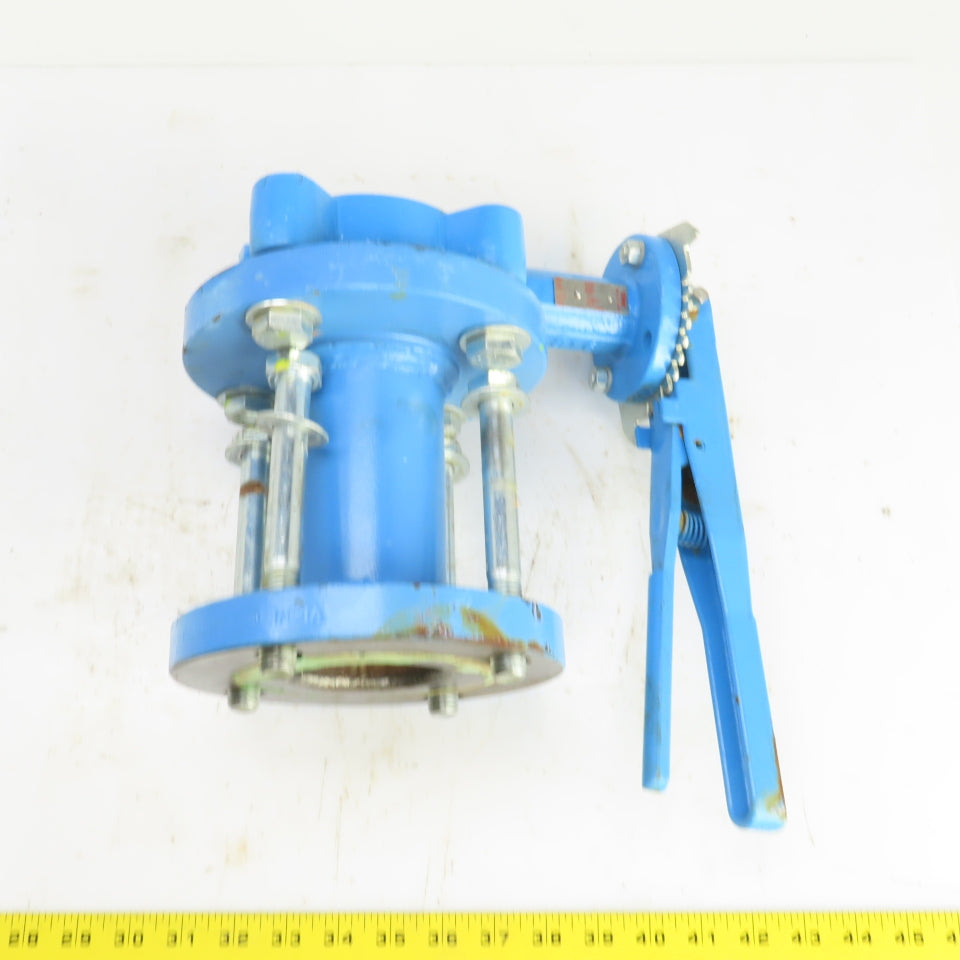 Bray Ser. 31H 2-1/2" Manual Butterfly Valve 250PSI 4-Bolt 7" Flange OD