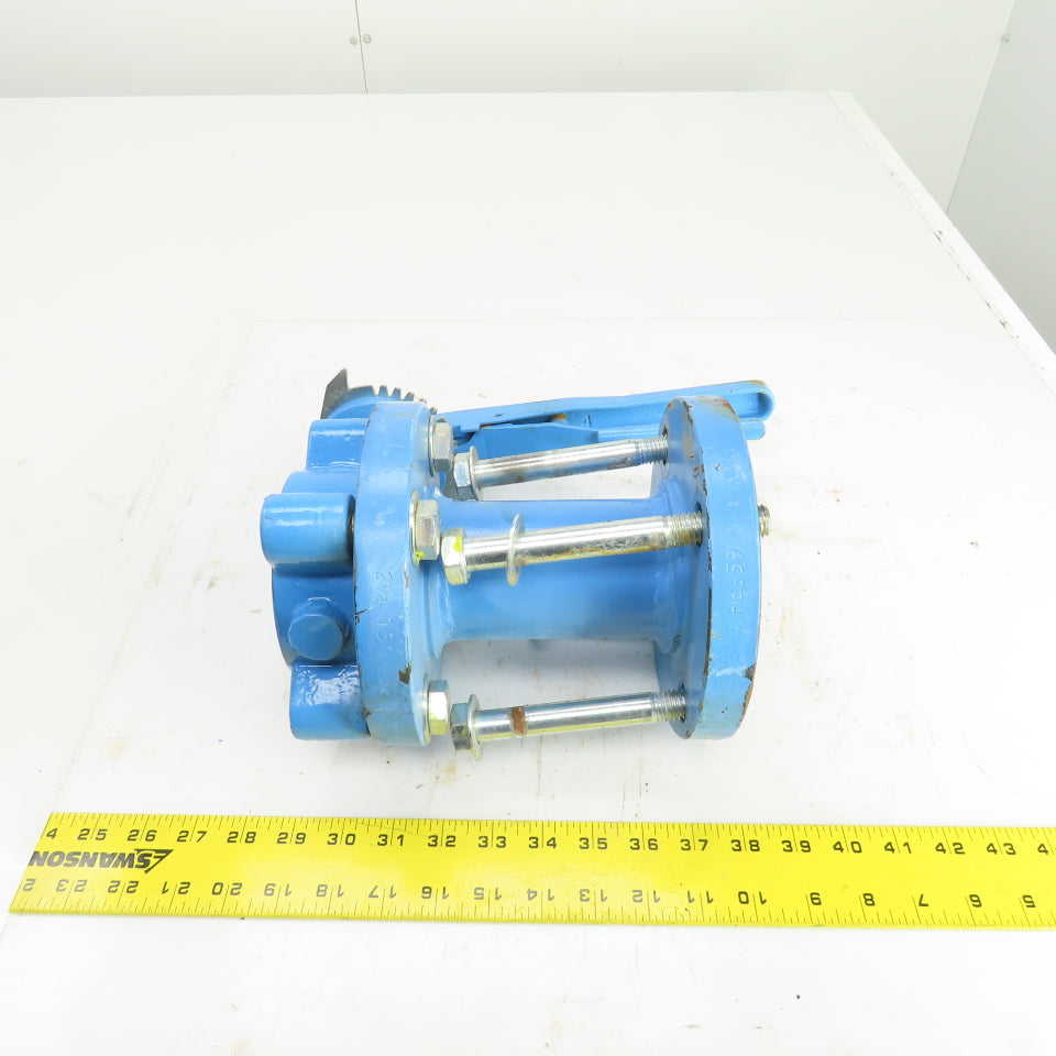 Bray Ser. 31H 2-1/2" Manual Butterfly Valve 250PSI 4-Bolt 7" Flange OD