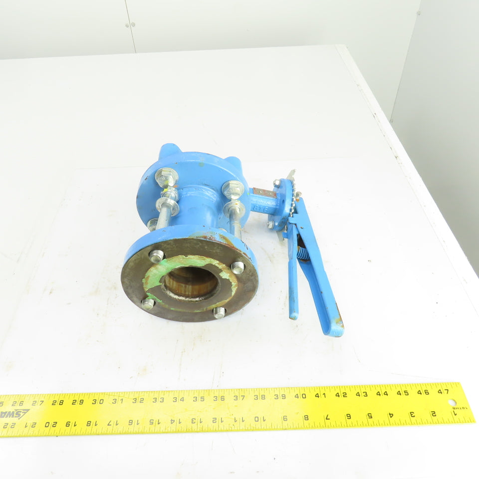 Bray Ser. 31H 2-1/2" Manual Butterfly Valve 250PSI 4-Bolt 7" Flange OD