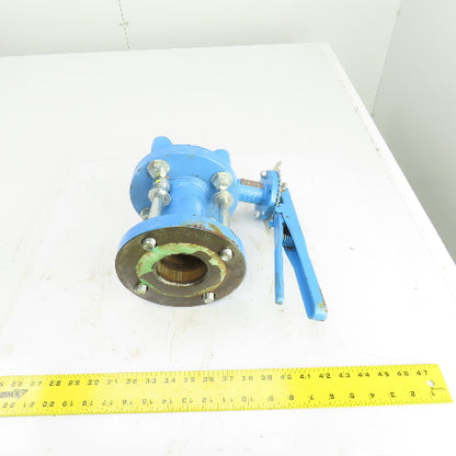 Bray Ser. 31H 2-1/2" Manual Butterfly Valve 250PSI 4-Bolt 7" Flange OD