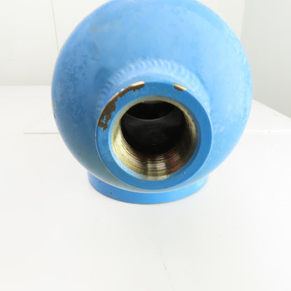 4-1/4" ID Carbon Steel Flanged 3-Port Pipe Manifold 9" & 7" Flange OD 1" NPT