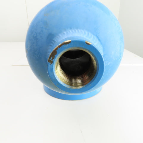 4-1/4" ID Carbon Steel Flanged 3-Port Pipe Manifold 9" & 7" Flange OD 1" NPT