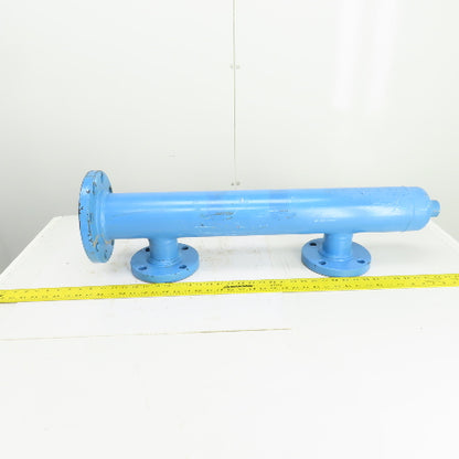 4-1/4" ID Carbon Steel Flanged 3-Port Pipe Manifold 9" & 7" Flange OD 1" NPT