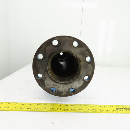 4-1/4" ID Carbon Steel Flanged 3-Port Pipe Manifold 9" & 7" Flange OD 1" NPT