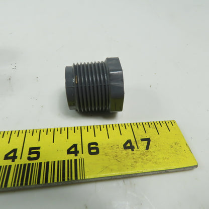 Lasco Schedule 80  Gray Pipe Plug (6) 1" NPT  & (9) 3/4" NPT Mixed Lot of 15