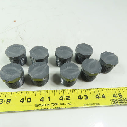Lasco Schedule 80  Gray Pipe Plug (6) 1" NPT  & (9) 3/4" NPT Mixed Lot of 15