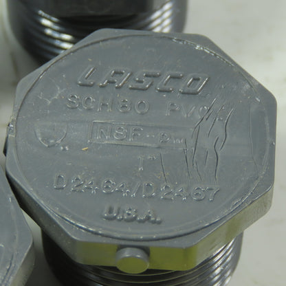 Lasco Schedule 80  Gray Pipe Plug (6) 1" NPT  & (9) 3/4" NPT Mixed Lot of 15