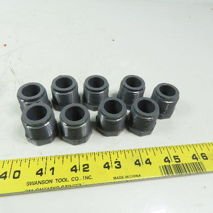 Lasco Schedule 80  Gray Pipe Plug (6) 1" NPT  & (9) 3/4" NPT Mixed Lot of 15