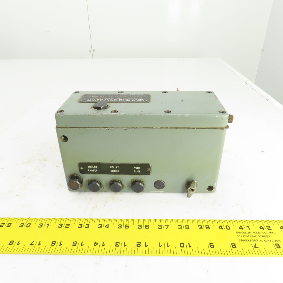 Hardinge AHC Auto Chucker Control Panel Thread Chaser Collet Closer Vert Slide