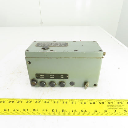 Hardinge AHC Auto Chucker Control Panel Thread Chaser Collet Closer Vert Slide