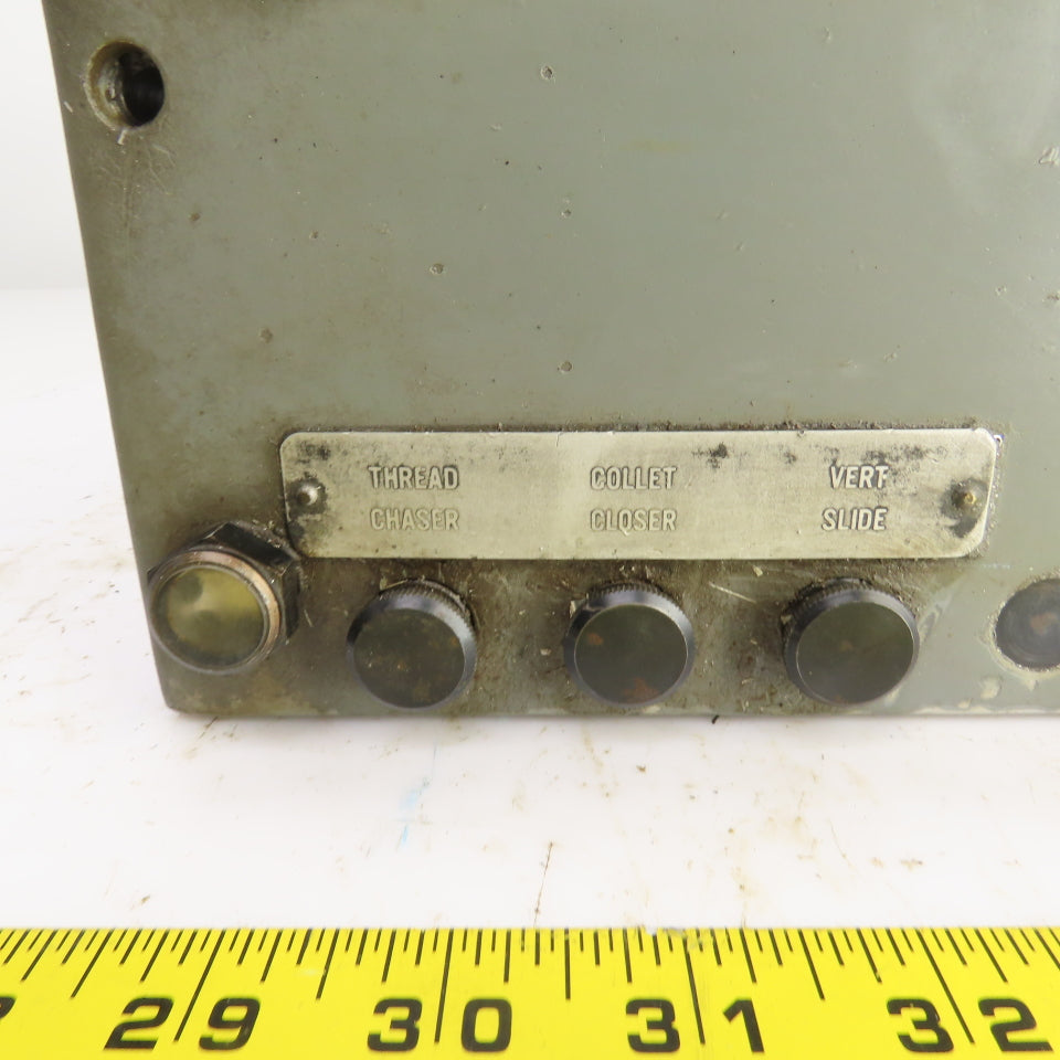 Hardinge AHC Auto Chucker Control Panel Thread Chaser Collet Closer Vert Slide
