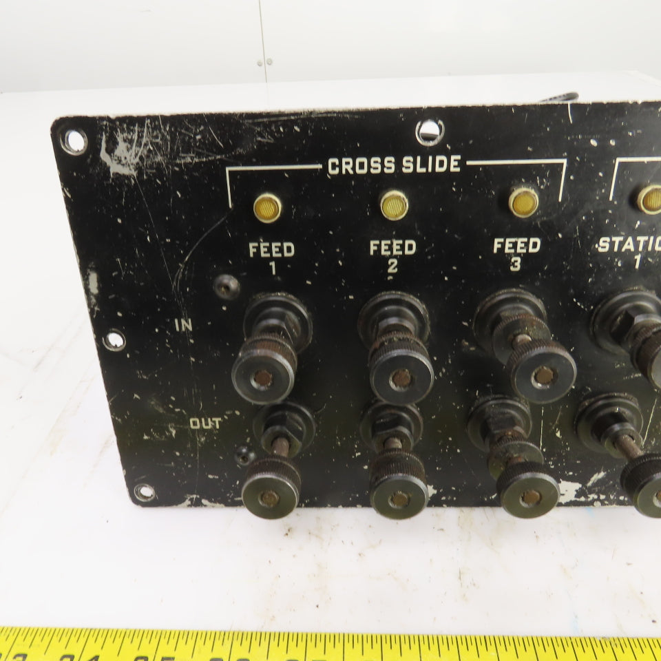 Hardinge AHC Auto Chucker Carriage & Cross Slide Operator Control Panel